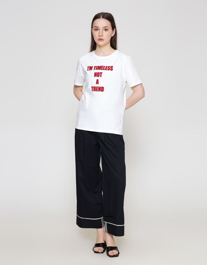 ZES REGULAR WORDING KAOS WANITA CRLVT046