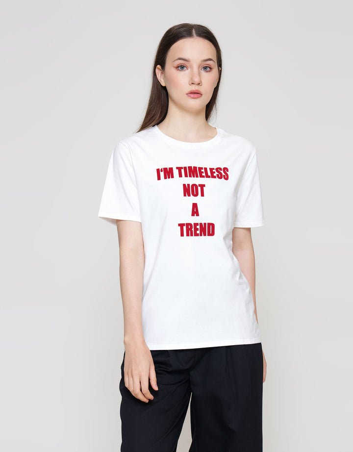 ZES REGULAR WORDING KAOS WANITA CRLVT046