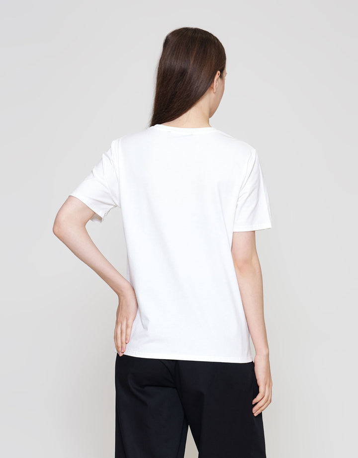 ZES REGULAR WORDING KAOS WANITA CRLVT046
