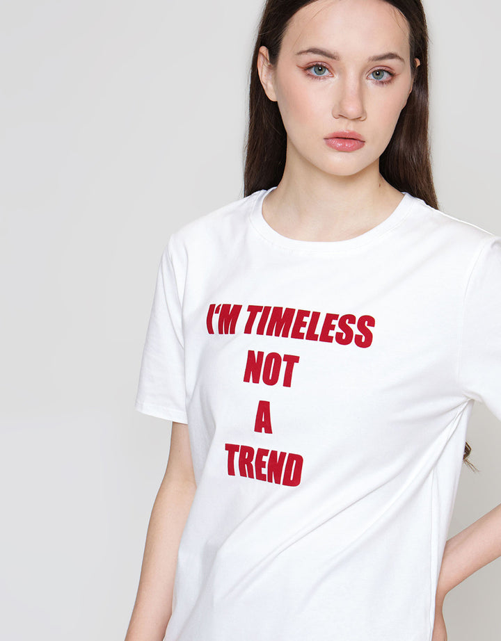 ZES REGULAR WORDING KAOS WANITA CRLVT046