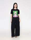 ZES Print Kaos Lengan Pendek Wanita CRLVT048