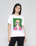 ZES Print Kaos Lengan Pendek Wanita CRLVT048