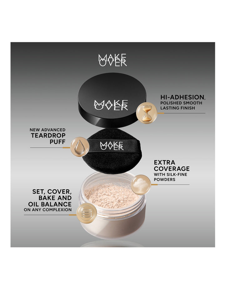 Make Over Silky Smooth Translucent Powder 01 Porcelain 30 G Revamp