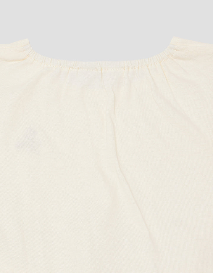 Little M Print Ruffles Embro Flowers Setelan Anak Perempuan