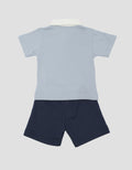 Little M Terry Embro Bear Setelan Anak Laki-laki
