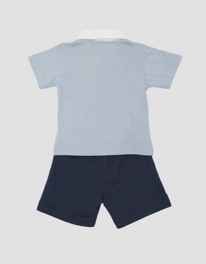 Little M Terry Embro Bear Setelan Anak Laki-laki