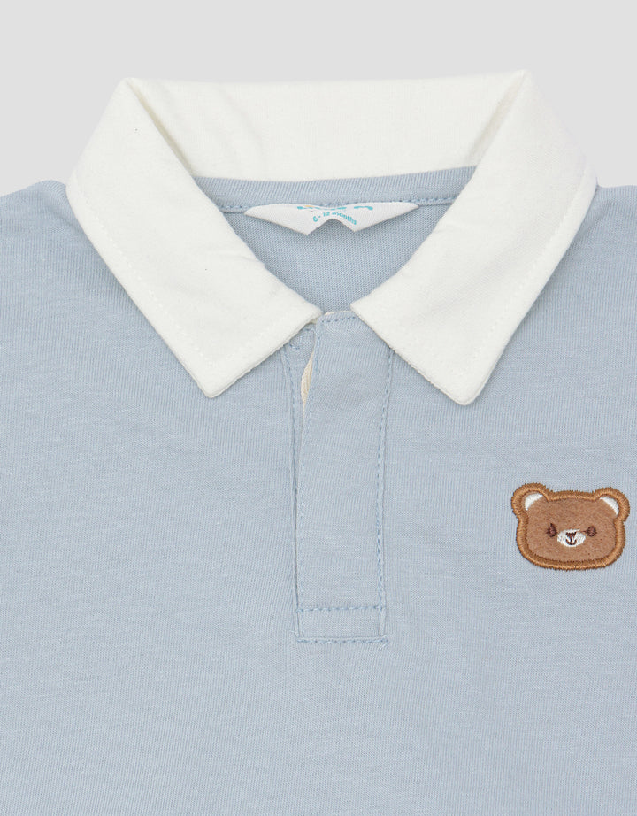 Little M Terry Embro Bear Setelan Anak Laki-laki