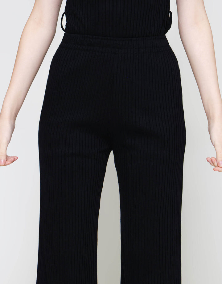 ZES Straight Knit Celana Panjang Wanita BELKB003