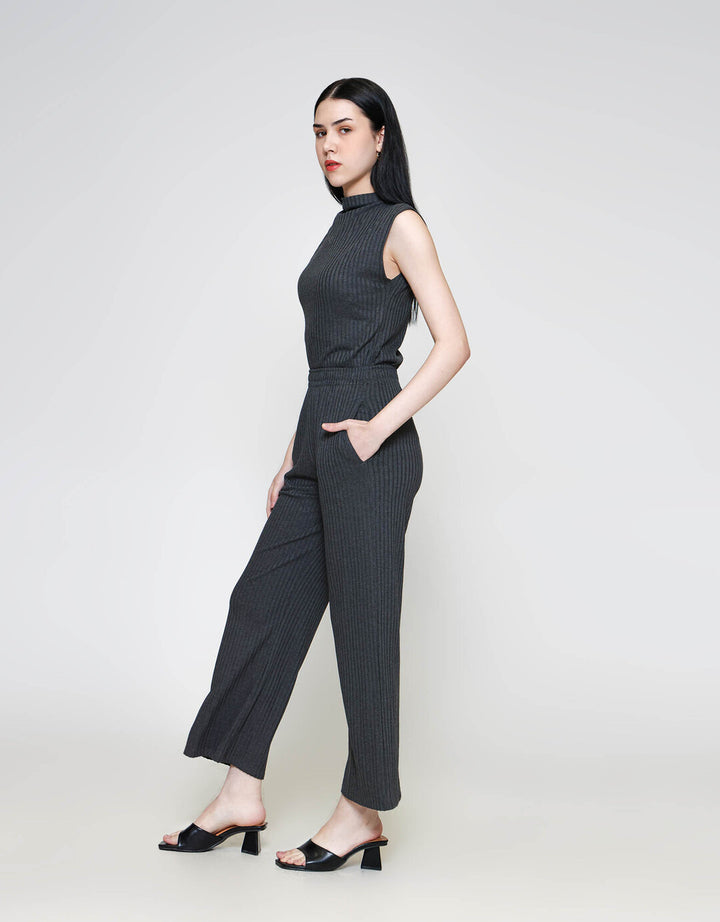 ZES Straight Knit Celana Panjang Wanita BELKB003