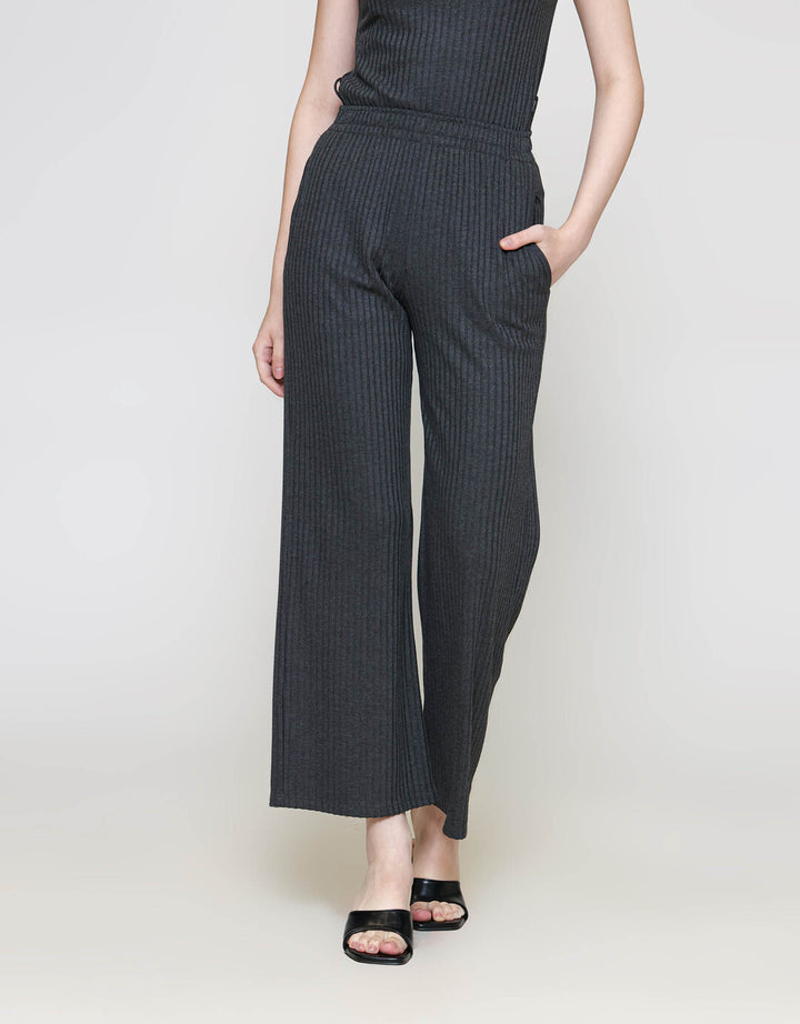 ZES Straight Knit Celana Panjang Wanita BELKB003