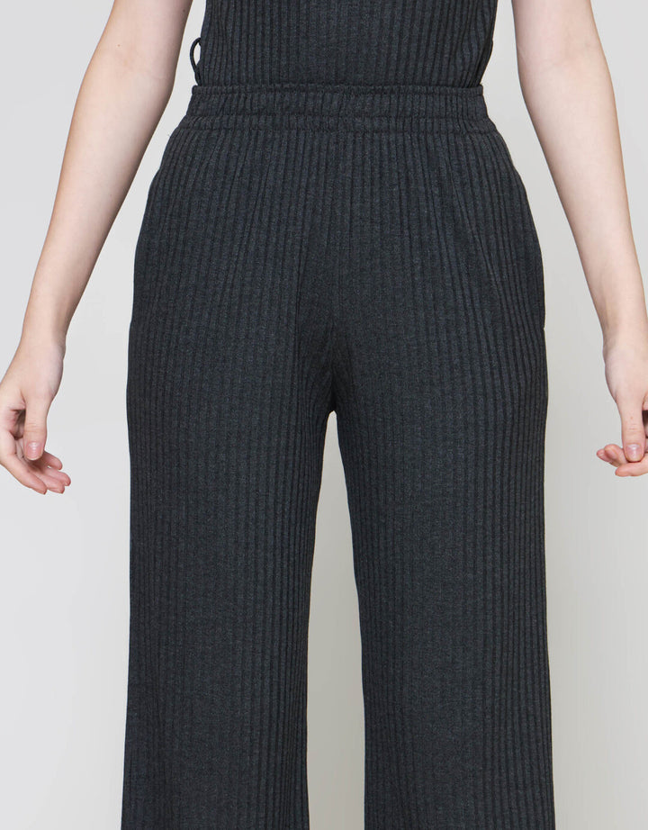 ZES Straight Knit Celana Panjang Wanita BELKB003