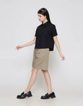 ZES Basic With Elastic Sleeve Kemeja Wanita MELWT012