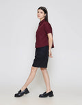 ZES Basic With Elastic Sleeve Kemeja Wanita MELWT012