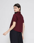 ZES Basic With Elastic Sleeve Kemeja Wanita MELWT012