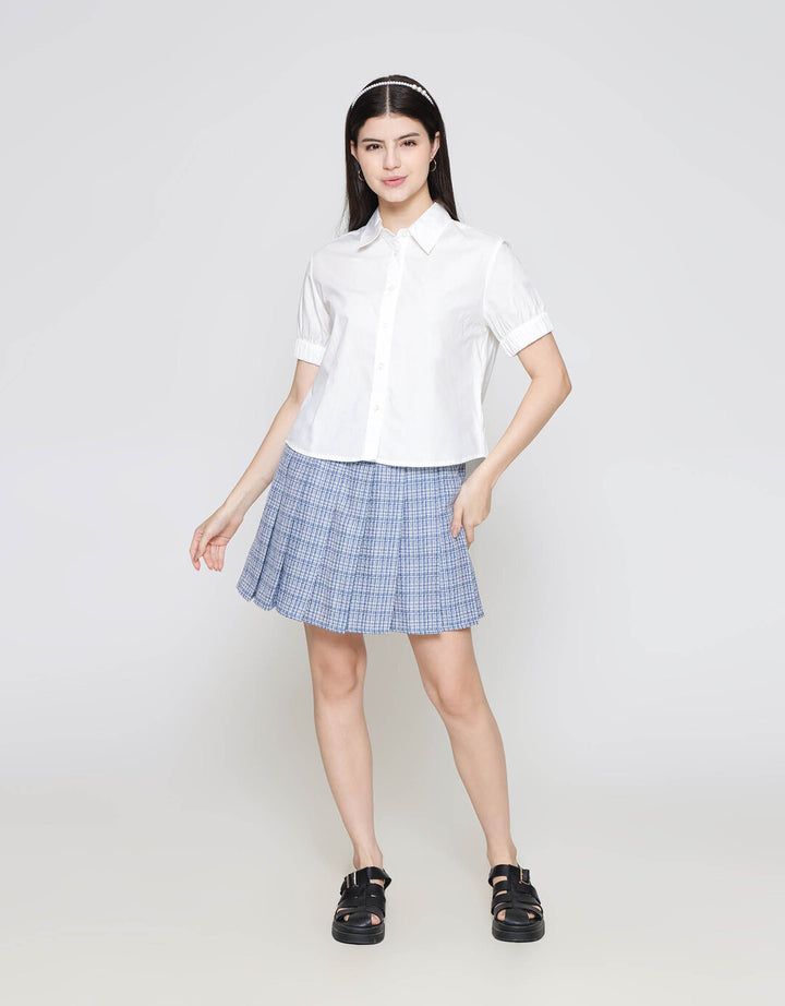ZES Basic With Elastic Sleeve Kemeja Wanita MELWT012