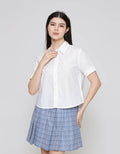 ZES Basic With Elastic Sleeve Kemeja Wanita MELWT012