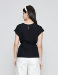 ZES Overlap Semi Kimono Blouse Wanita MELWT017