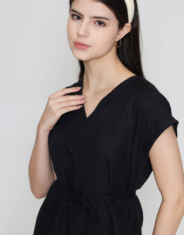 ZES Overlap Semi Kimono Blouse Wanita MELWT017