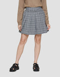 ZES Plaids With Belt Rok Mini Wanita MELWB015