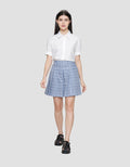 ZES Plaids With Belt Rok Mini Wanita MELWB015