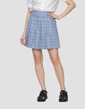 ZES Plaids With Belt Rok Mini Wanita MELWB015