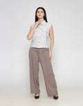 ZES Double Pocket Kemeja Wanita MELWT019