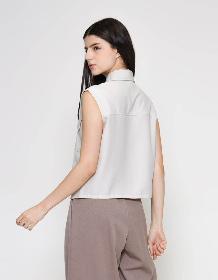 ZES Double Pocket Kemeja Wanita MELWT019