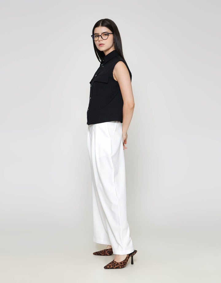 ZES Double Pocket Kemeja Wanita MELWT019