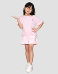 Little M Top Enzym Pita Samping Kaos Anak Perempuan