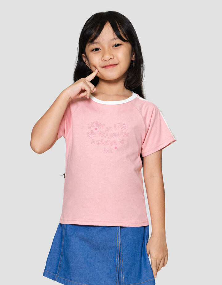 Little M Baby Tee Sweet As Love Kaos Anak Perempuan