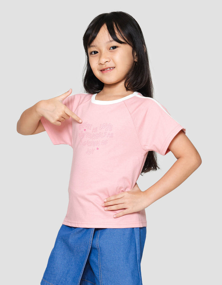Little M Baby Tee Sweet As Love Kaos Anak Perempuan
