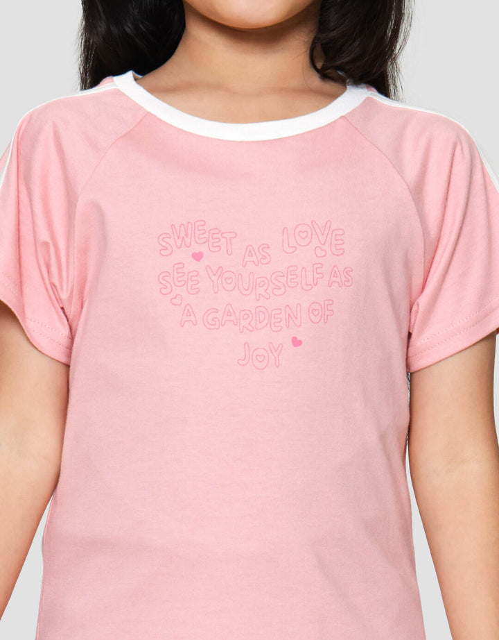 Little M Baby Tee Sweet As Love Kaos Anak Perempuan