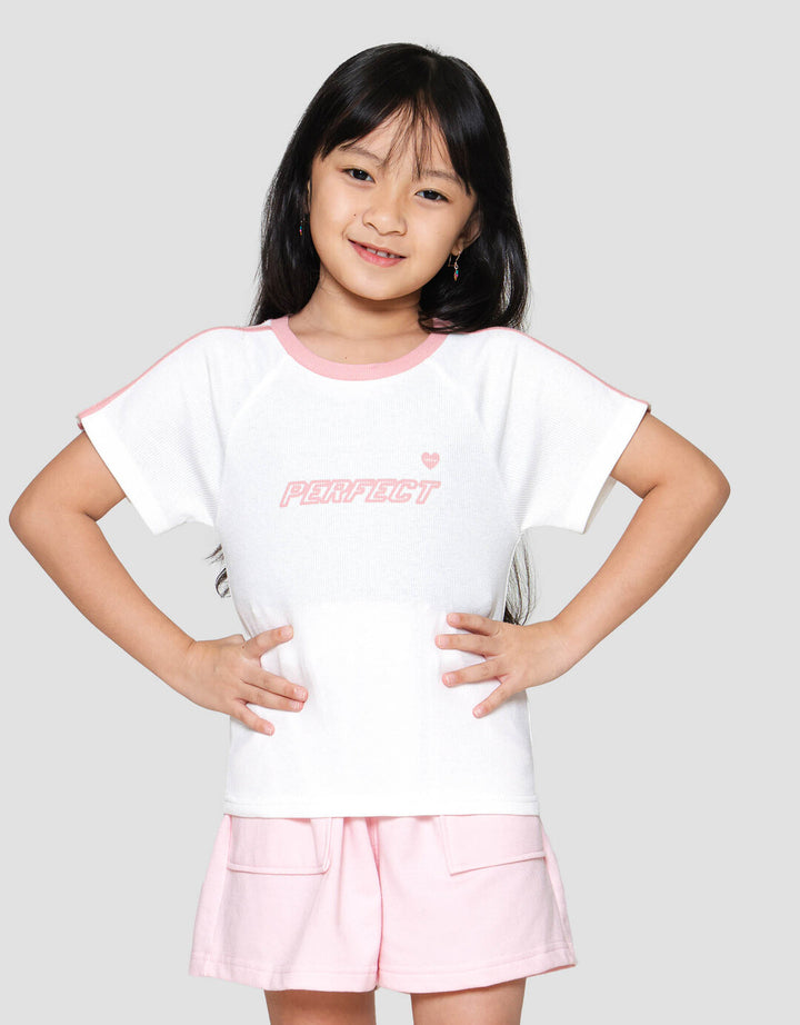 Little M Baby Tee Rib Perfect Kaos Anak Perempuan
