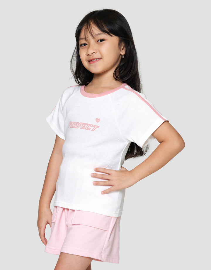 Little M Baby Tee Rib Perfect Kaos Anak Perempuan