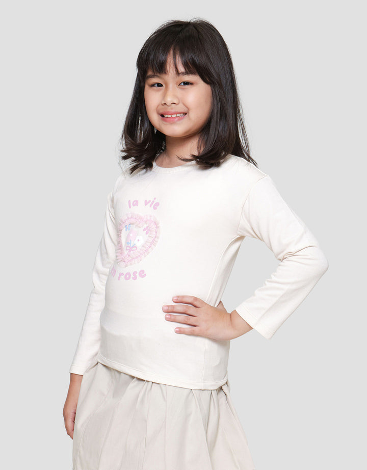 Little M La Vie En Rose Kaos Anak Perempuan