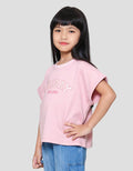 Little M Top Oversize Graphic Varsity Kaos Anak Perempuan