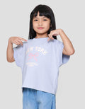 Little M Top Oversize Graphic Varsity Kaos Anak Perempuan