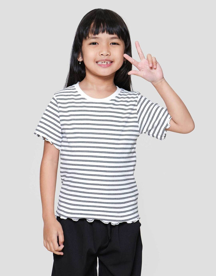Little M Rib Top Fashion Kaos Anak Perempuan