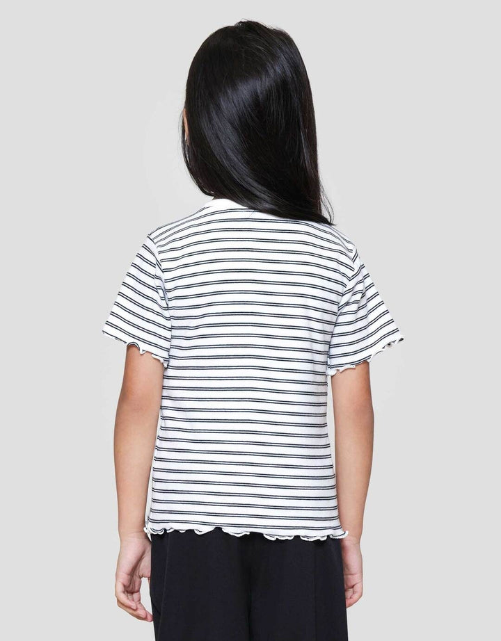 Little M Rib Top Fashion Kaos Anak Perempuan