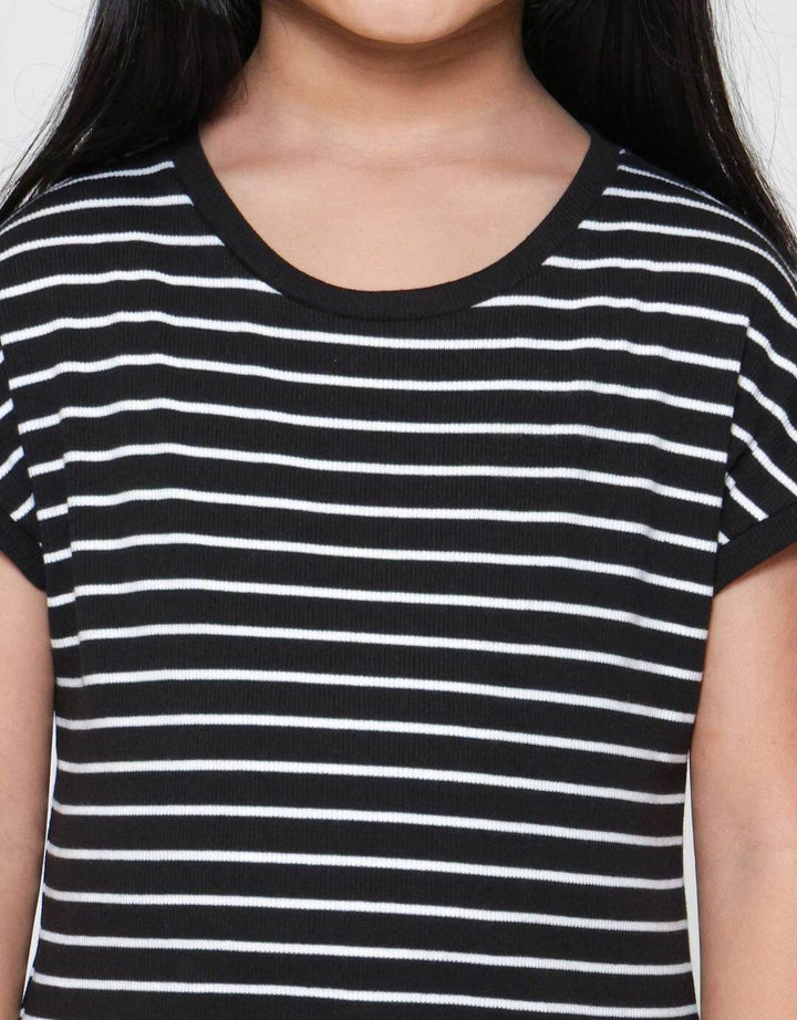 Little M Rib Top Stripe Kaos Anak Perempuan
