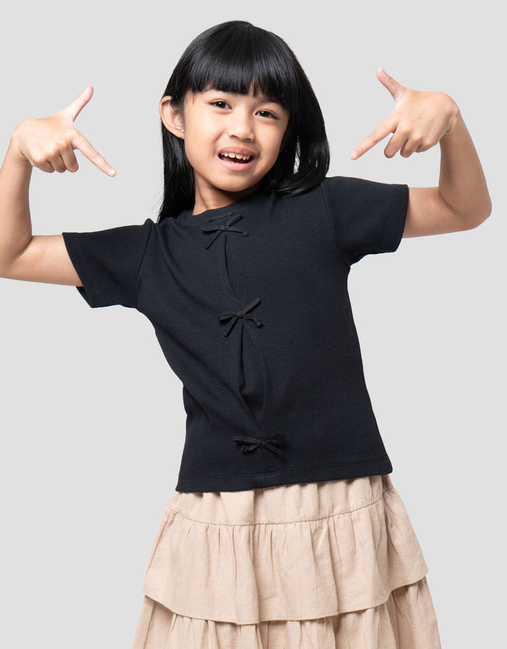 Little M Top Rib Pita Kaos Anak Perempuan