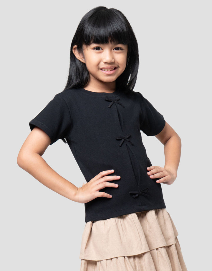 Little M Top Rib Pita Kaos Anak Perempuan