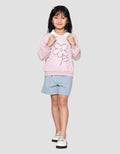 Little M Collar Aplikasi Love Sweater Anak Perempuan