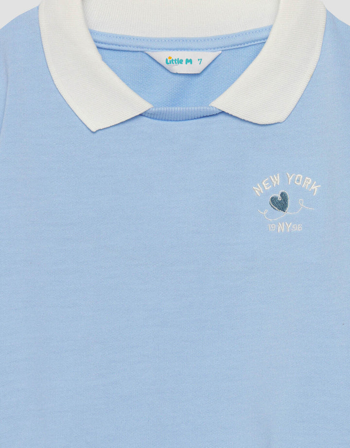 Little M 2In1 Kerah Bulat Sweater Anak Perempuan