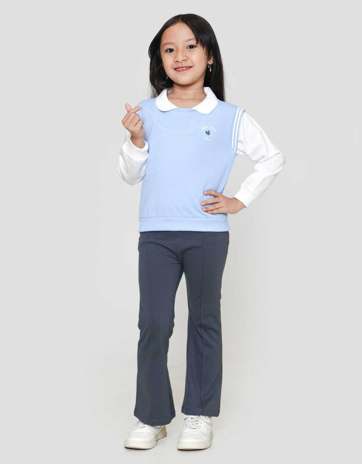 Little M 2In1 Kerah Bulat Sweater Anak Perempuan