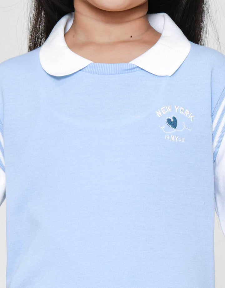 Little M 2In1 Kerah Bulat Sweater Anak Perempuan