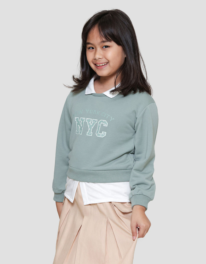 Little M 2In1 Boxy Sweater Anak Perempuan