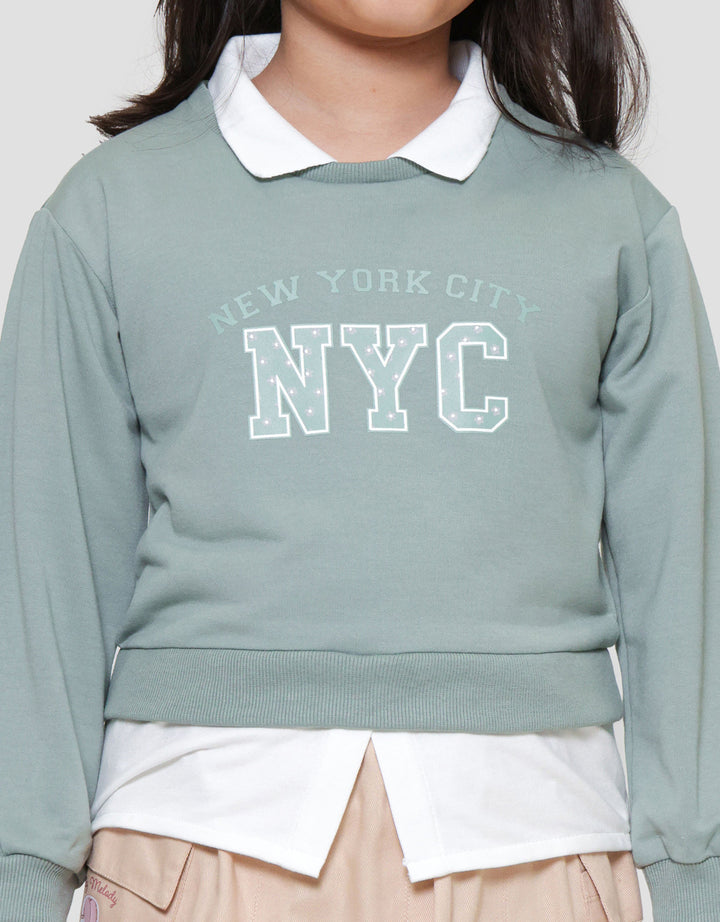 Little M 2In1 Boxy Sweater Anak Perempuan