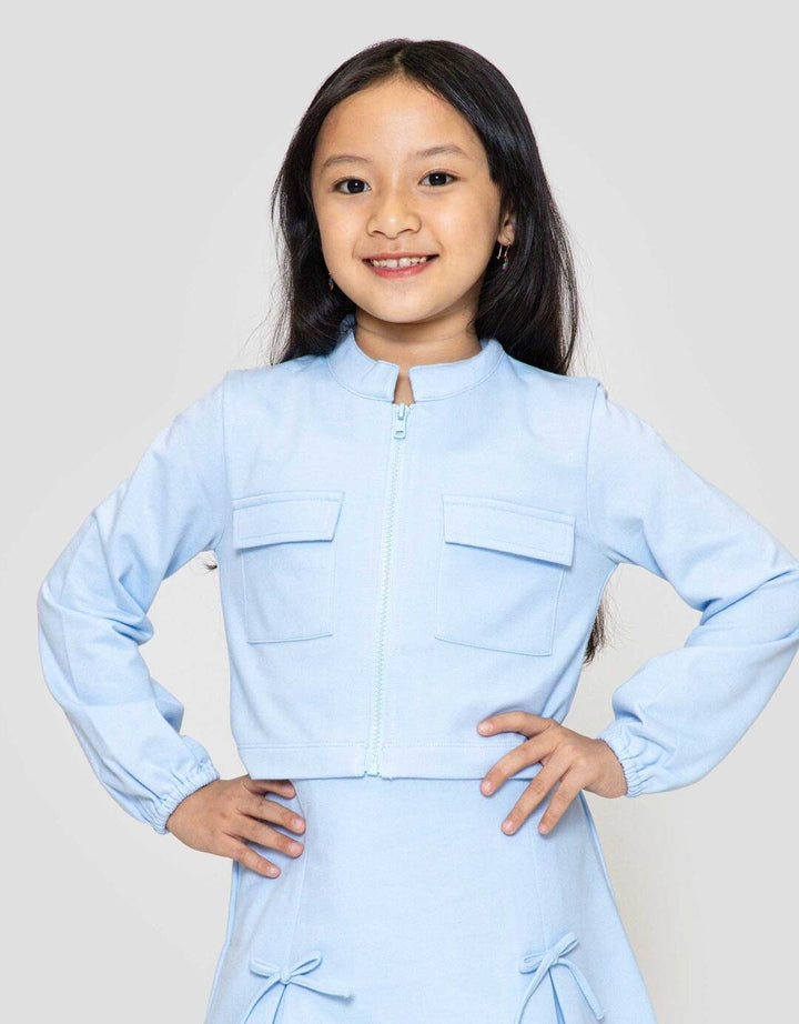 Little M PocketJaket Crop Anak Perempuan