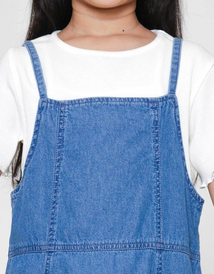 Little M Short Sleeve Midi Dress 2 Pcs Rib Knit